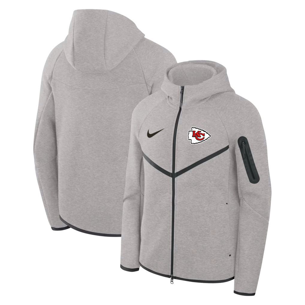 Men 2026 Nike NFL Kansas City Chiefs hoodie grey 06